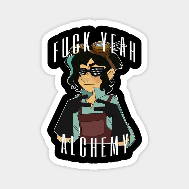 F*ck Yeah, Alchemy! Magnet by Corvus Creations