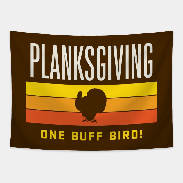 Planksgiving Fitness Thanksgiving Plank Challenge Workout Tapestry by PodDesignShop