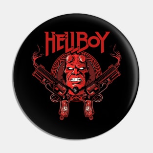 Hellboy Crest (Black Print) Pin