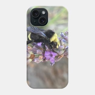 Bumble Bee on Lavender Flower Phone Case