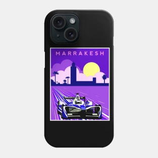 MARRAKESH GRAND PRIX : Colorful Auto Racing Advertising Print Phone Case