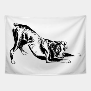 boxer dog Tapestry