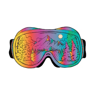ski goggles mountains T-Shirt