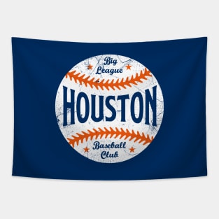 Houston Retro Big League Baseball - Navy Tapestry