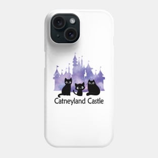 Catneyland is a kingdom of black cats Phone Case