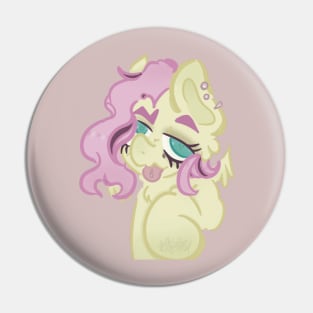 emo fluttershy Pin