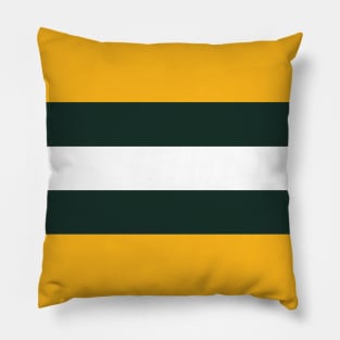 Green Bay Color Stripes Pillow