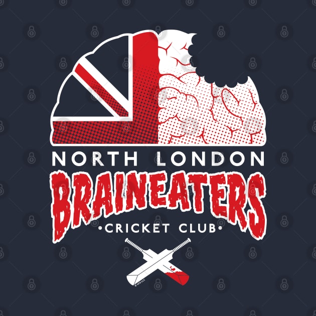 North London Braineaters Cricket Club by Scott Derby Illustration