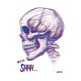 Retro Quiet Skull T-Shirt