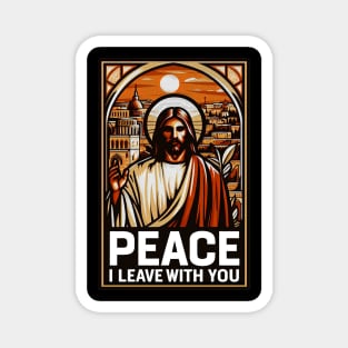 Peace I Leave With You Jesus Christ Bible Quote Pray For Israel Magnet