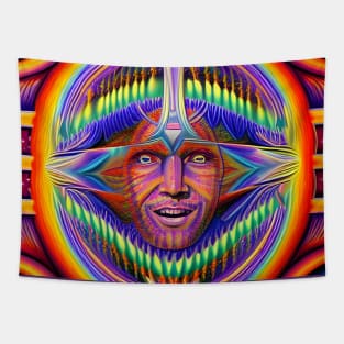 Happy Trails - Trippy Psychedelic Art Tapestry