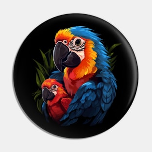 Macaw Fathers Day Pin