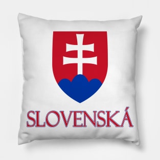 Slovakia (in Slovak) - Slovak Coat of Arms Design Pillow