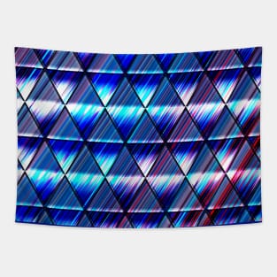 Blue triangles Tapestry