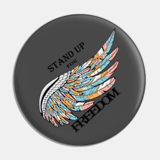 freedom-free-stand-up Pin