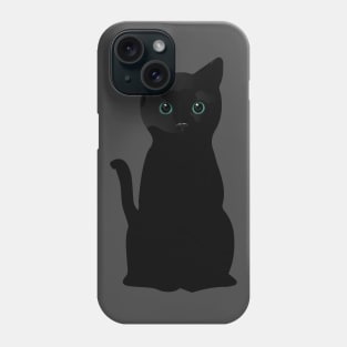 Bright Eyes: Black Cat Phone Case