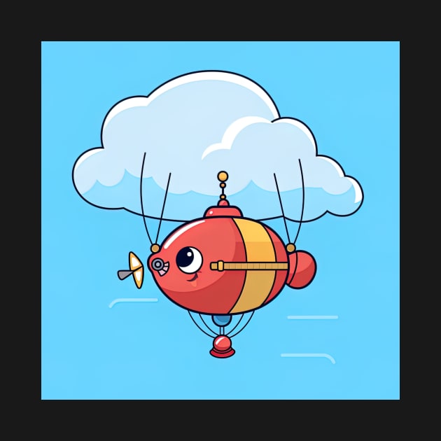 Dirigible balloon by ComicsFactory