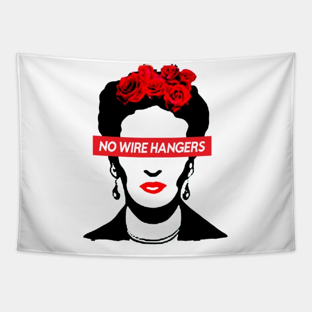 Joan Crawford \\ No Wire Hangers Tapestry by Sarah Agalo