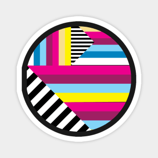 Geometric 80's Retro Magnet