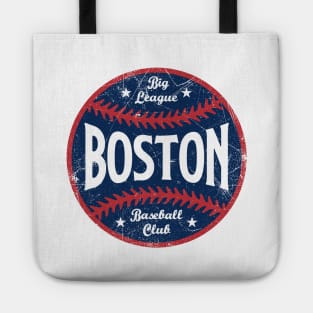 Boston Retro Big League Baseball - White Tote