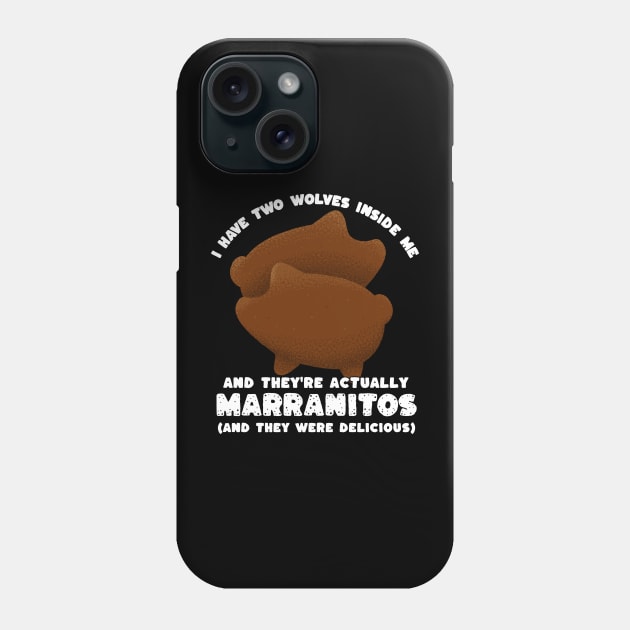 Mexican Food - Two Wolves Marranitos Pan Dulce Phone Case by aaronsartroom