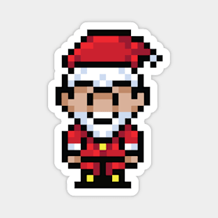 8bit Santa Claus // Funny Retro Santa Magnet