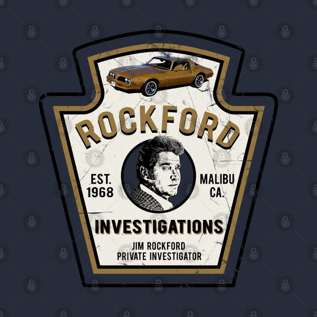 Jim Rockford Emblem by Alema Art