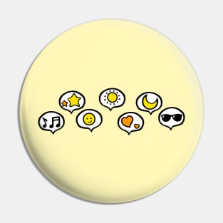 Butter Emoticon Pin