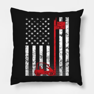 American Forklift Operator Pillow