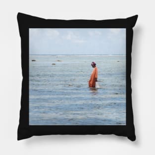 Matemwe spear fishing #1 Pillow