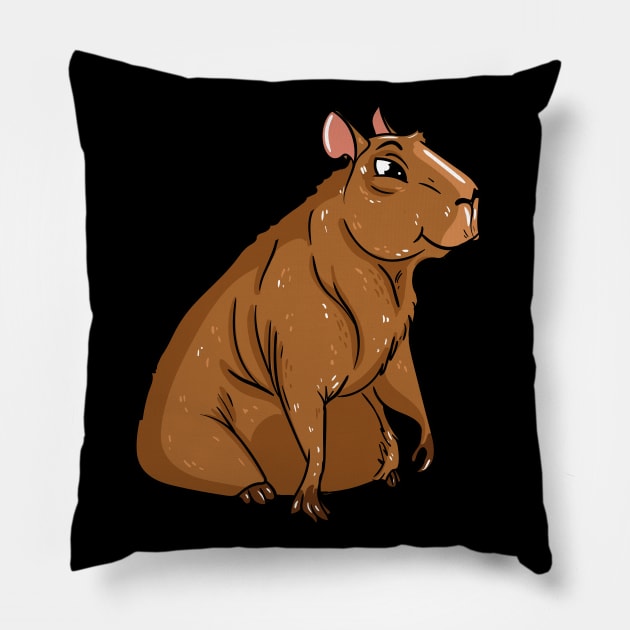 Capybara Pillow by LetsBeginDesigns