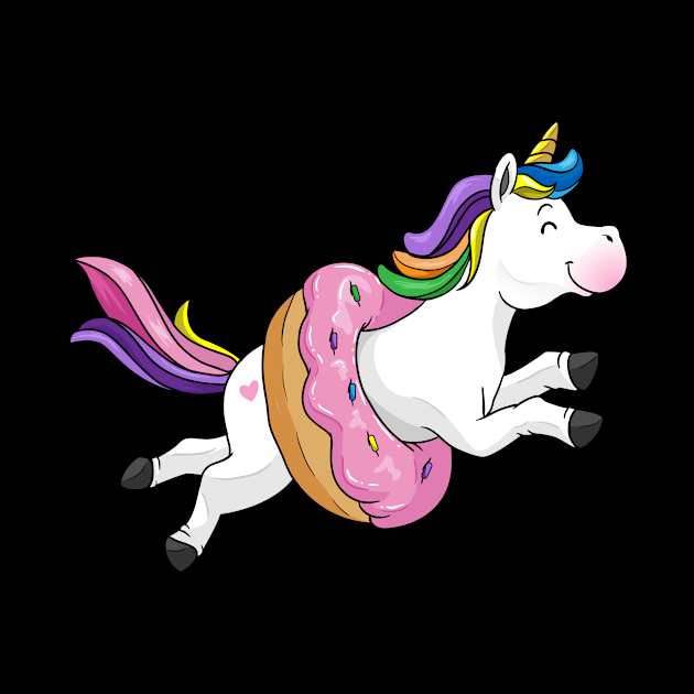 Donut lover Shirt Funny unicorn candy Girl by ELFEINHALB