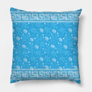 Santorini Greece pattern #14 Pillow