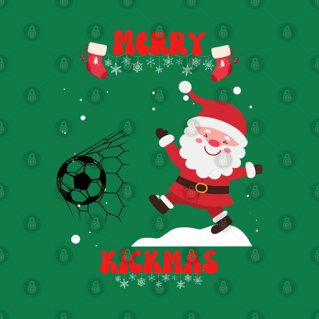 Merry kickmas - Christmas football and soccer santa by Rubi16