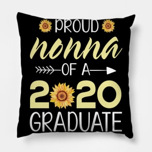 Sunflowers Proud Nonna Of A 2020 Graduate Senior Student Happy Class Of School Last Day Of School Pillow