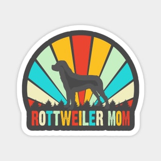 Mom and Rotweilier Dog Mom Magnet