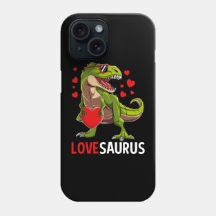 Dinosaur T Rex Lovesaurus Happy Valentines Day Gift Phone Case