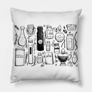 Witchy Bottles Pillow