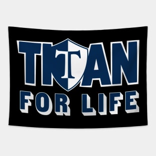 Webster Thomas High School Titan for Life (blue) Tapestry
