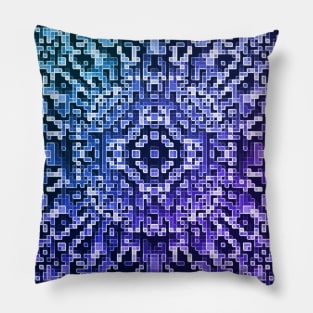 Purple Ombre Farmhouse Snowflake Print Pillow