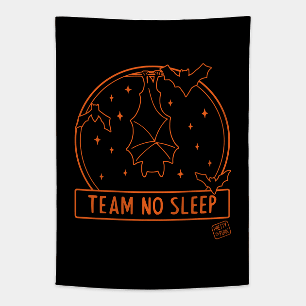 Team No Sleep Bats Tapestry by prettyinpunk