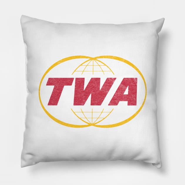 Trans World Airline TWA Pillow by Turboglyde