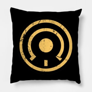 Black Alpha- Retro Color (Faded) Pillow