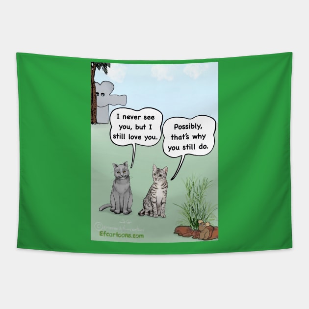 Cat Crushes Tapestry by Enormously Funny Cartoons