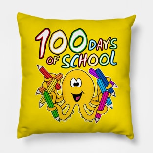 100 Days Of School Octopus Kindergarten 2022 Pillow