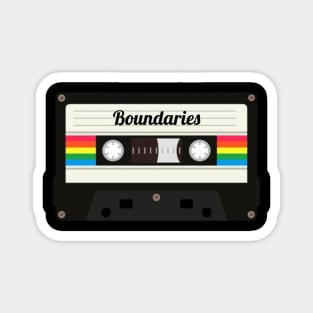 Boundaries / Cassette Tape Style Magnet