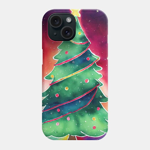 Christmas tree Phone Case by Art8085