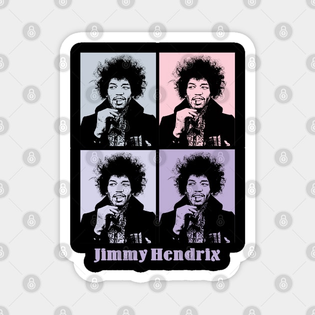 The 27 CLUB // J.Hendrix Magnet by KERIKIL