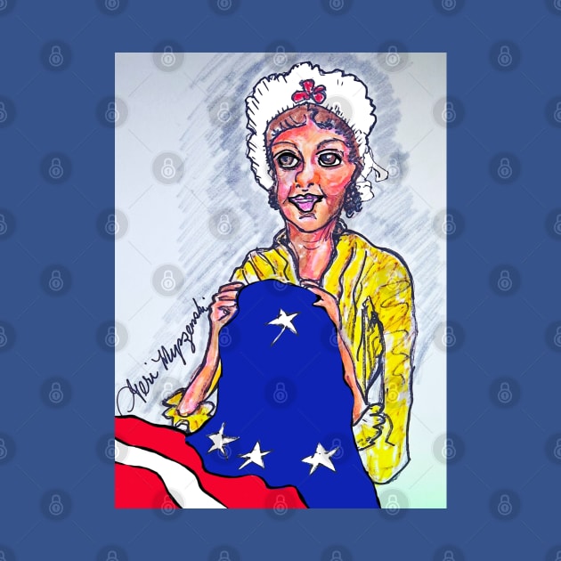 Betsy Ross the first U.S. flag 1776 by TheArtQueenOfMichigan 