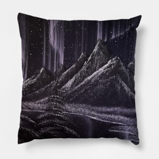 Purple Northern Lights Pillow